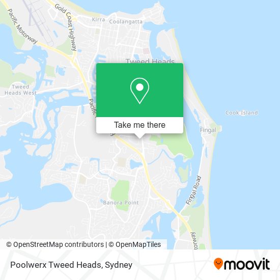 Poolwerx Tweed Heads map