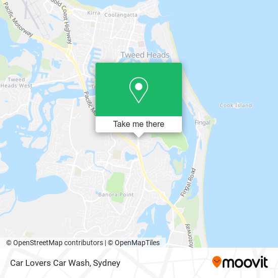 Car Lovers Car Wash map