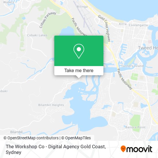 Mapa The Workshop Co - Digital Agency Gold Coast