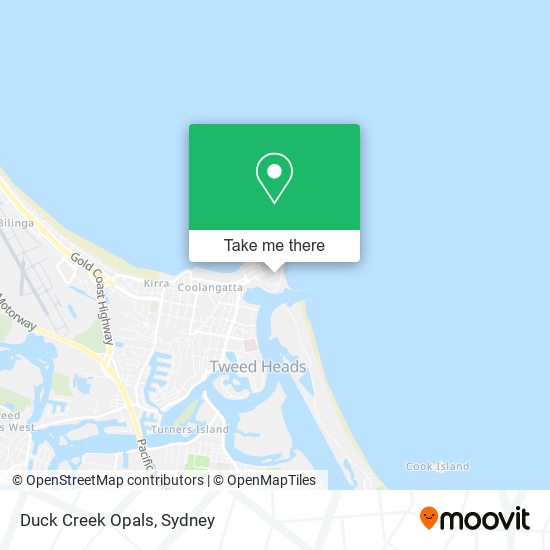 Duck Creek Opals map