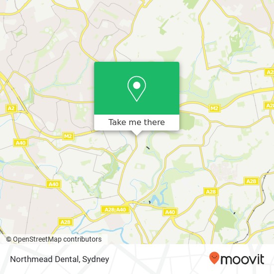 Northmead Dental map