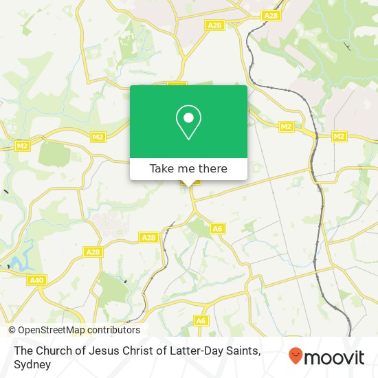 The Church of Jesus Christ of Latter-Day Saints map