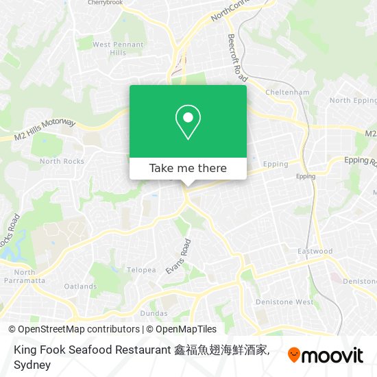 Mapa King Fook Seafood Restaurant 鑫福魚翅海鮮酒家