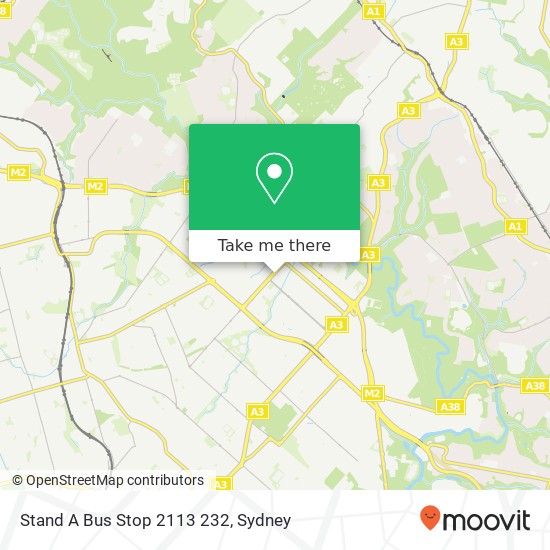 Stand A Bus Stop 2113 232 map