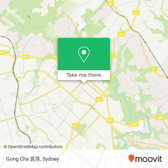 Gong Cha 貢茶 map