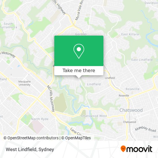 West Lindfield map