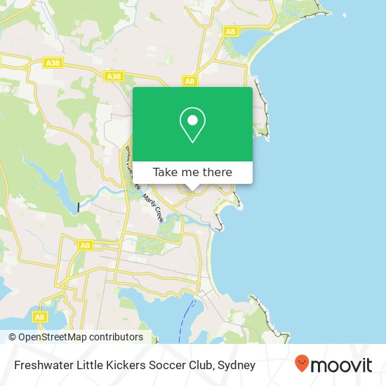 Freshwater Little Kickers Soccer Club map