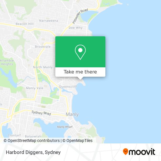 Mapa Harbord Diggers