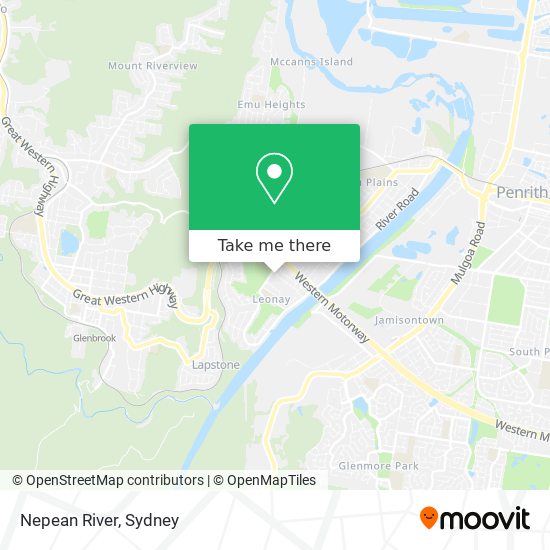 Nepean River map