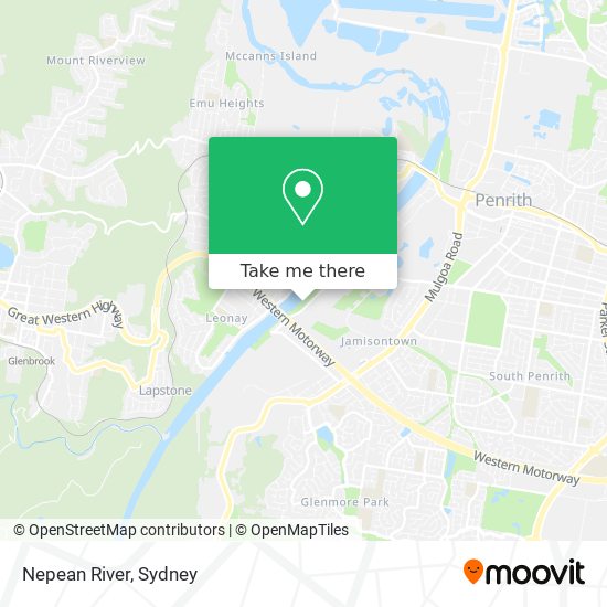 Mapa Nepean River