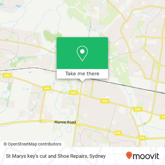 St Marys key's cut and Shoe Repairs map