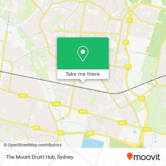 Mapa The Mount Druitt Hub