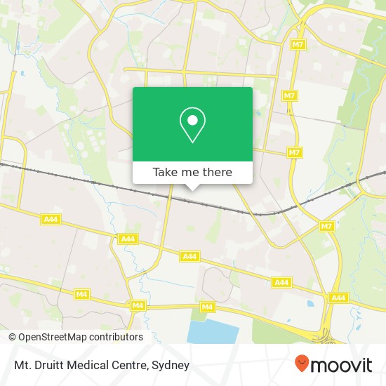 Mapa Mt. Druitt Medical Centre