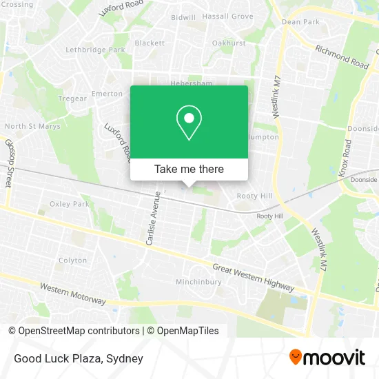 How to Get to Good Luck Plaza in Mount Druitt by Bus or Train?