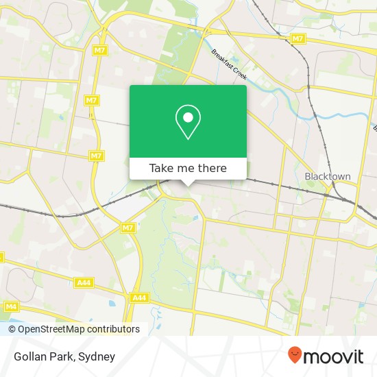 Gollan Park map