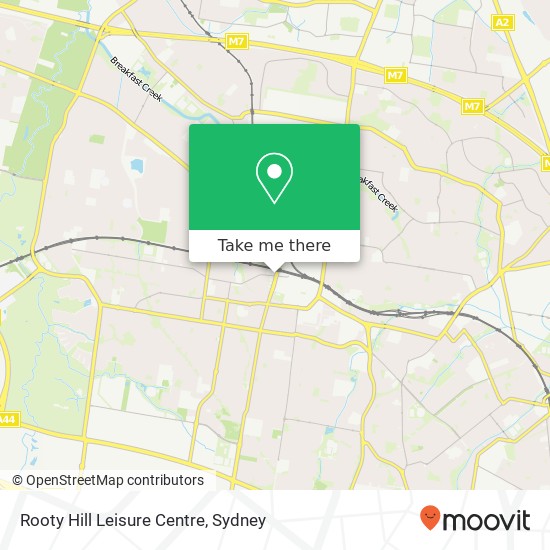 Mapa Rooty Hill Leisure Centre