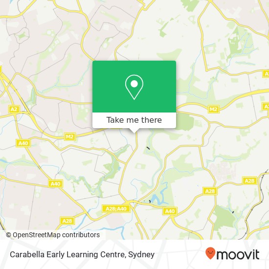 Mapa Carabella Early Learning Centre