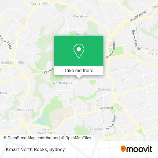 North Rocks Maps How to Get to Kmart North Rocks by Bus or Train?