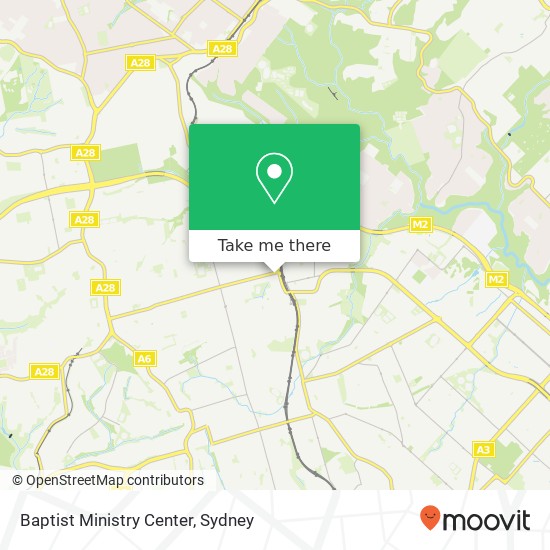 Baptist Ministry Center map