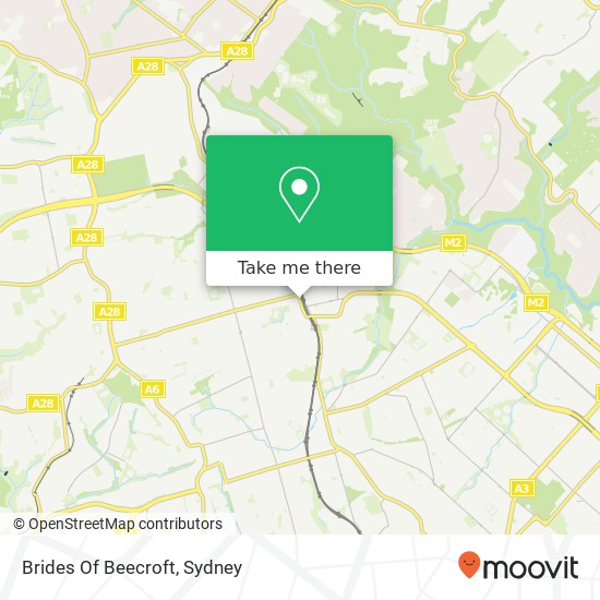 Mapa Brides Of Beecroft