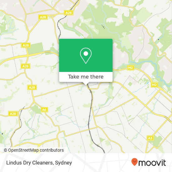 Mapa Lindus Dry Cleaners