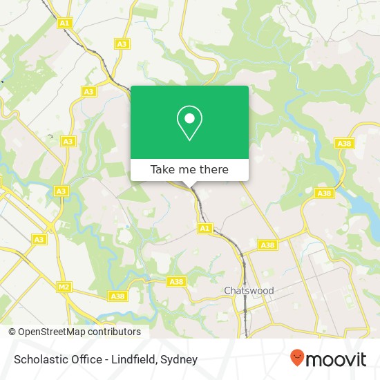 Scholastic Office - Lindfield map