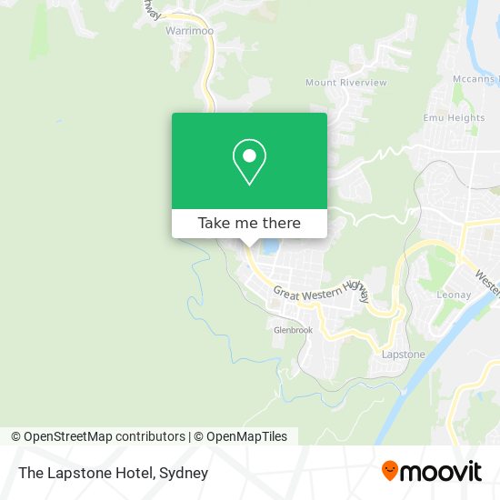 The Lapstone Hotel map