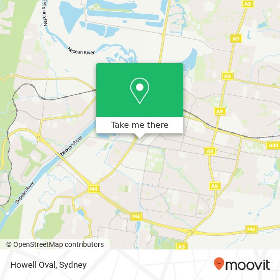 Mapa Howell Oval