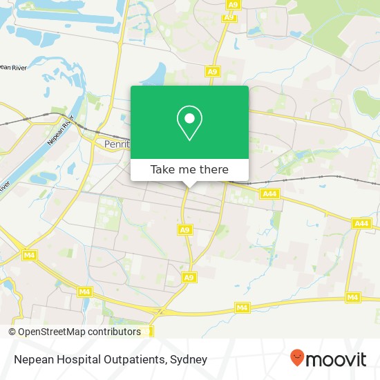 Mapa Nepean Hospital Outpatients