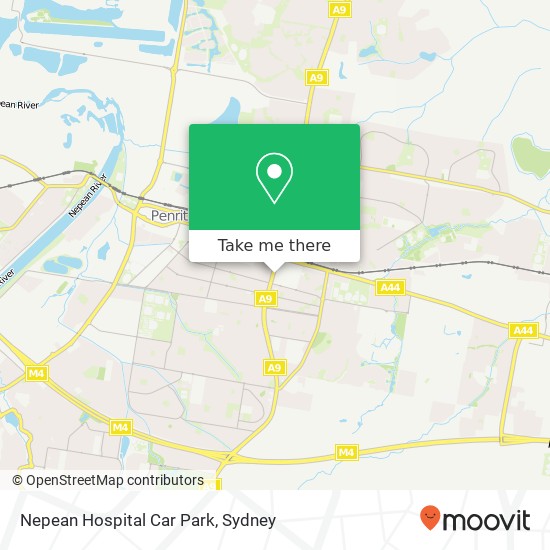 Nepean Hospital Car Park map