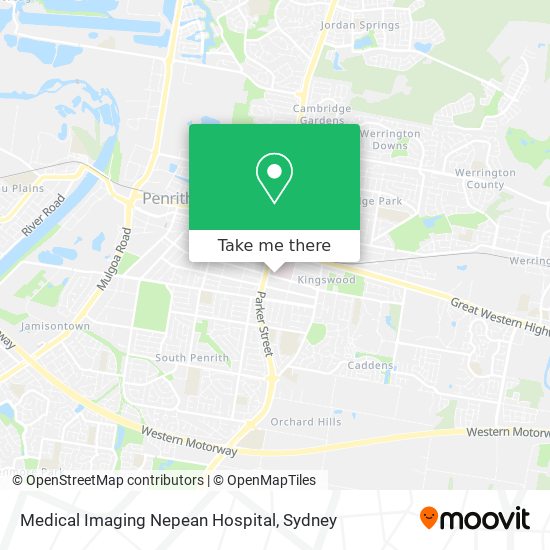 Medical Imaging Nepean Hospital map