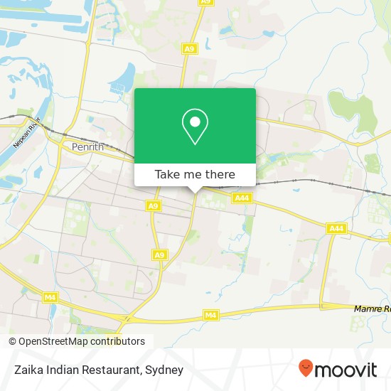 Mapa Zaika Indian Restaurant