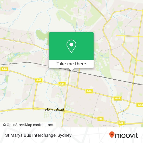 Mapa St Marys Bus Interchange