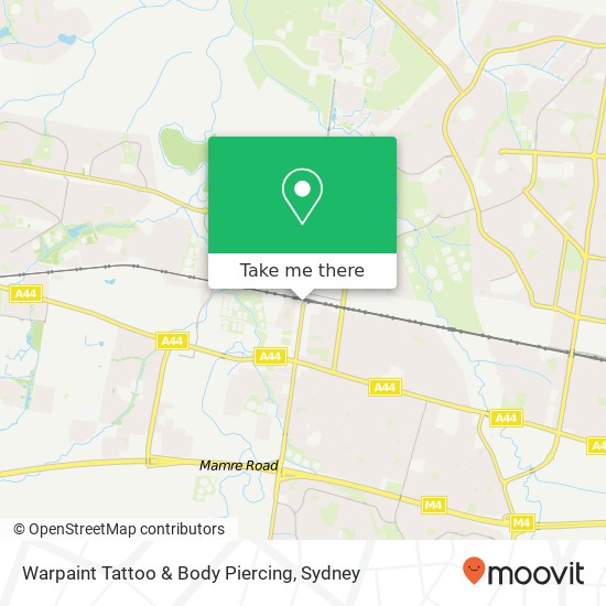 Warpaint Tattoo & Body Piercing map