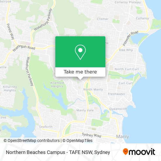 Northern Beaches Campus - TAFE NSW map