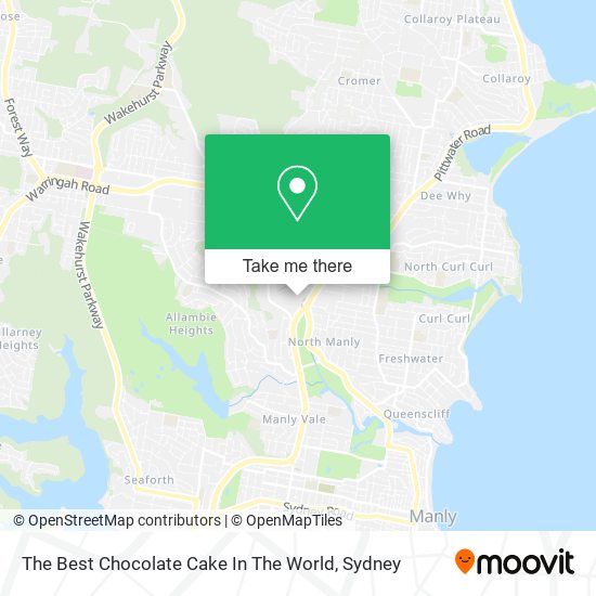 The Best Chocolate Cake In The World map
