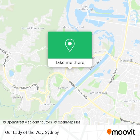 Our Lady of the Way map