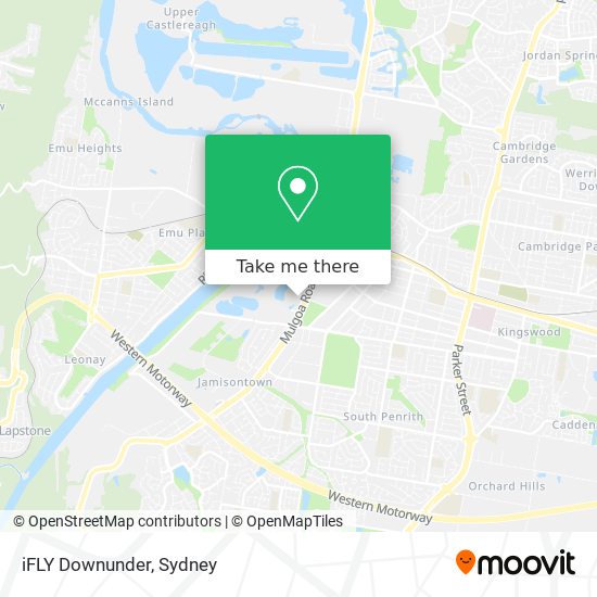 iFLY Downunder map