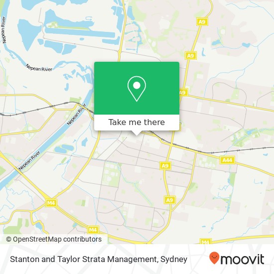 Stanton and Taylor Strata Management map