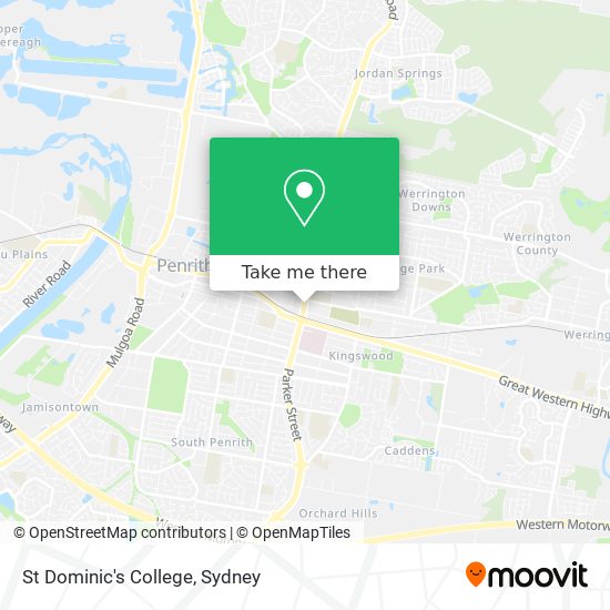 St Dominic's College map