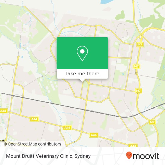 Mapa Mount Druitt Veterinary Clinic