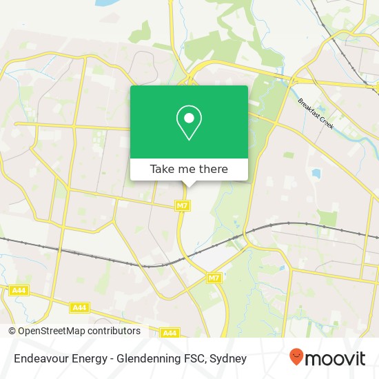 Mapa Endeavour Energy - Glendenning FSC