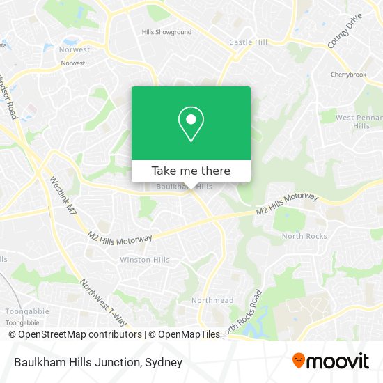 Mapa Baulkham Hills Junction