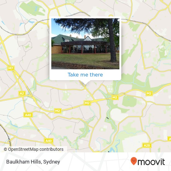 Mapa Baulkham Hills