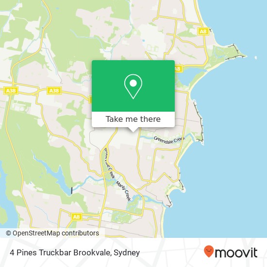 4 Pines Truckbar Brookvale map