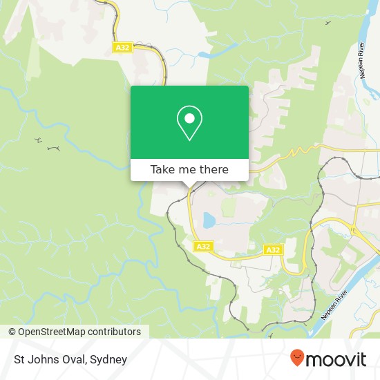 Mapa St Johns Oval