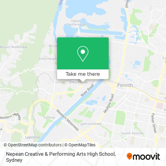 Nepean Creative & Performing Arts High School map