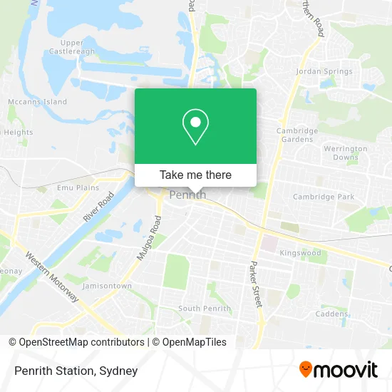 Penrith Station map