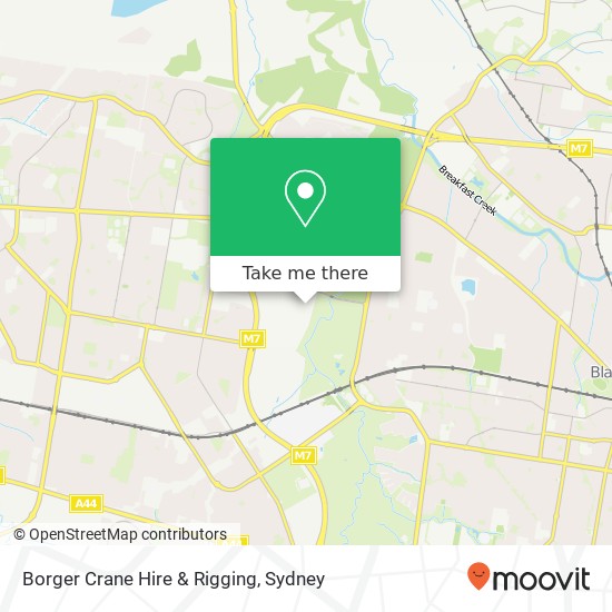 Borger Crane Hire & Rigging map