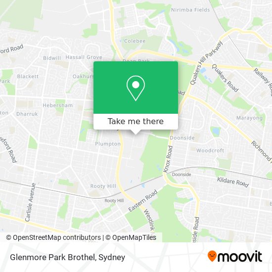 Glenmore Park Brothel map